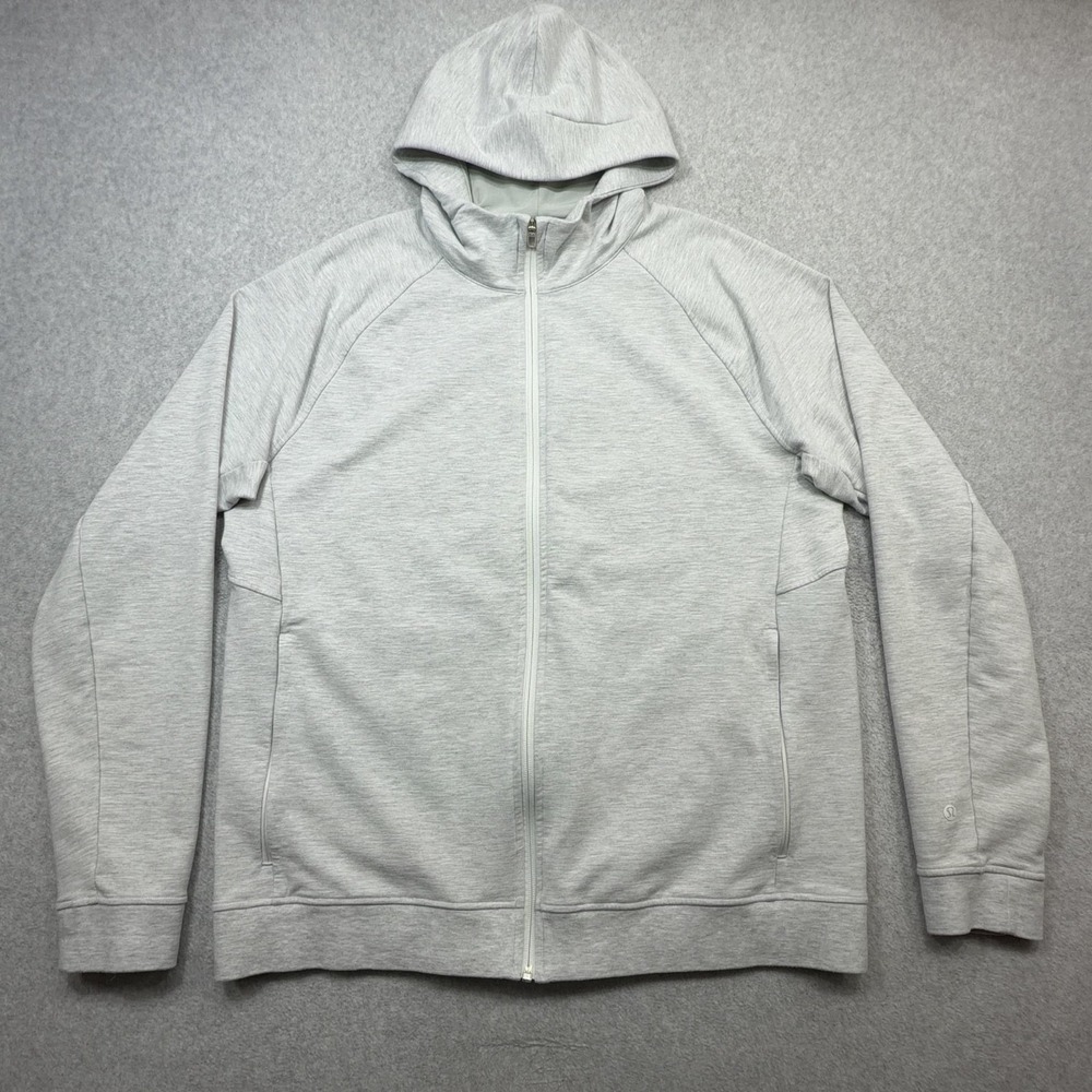 Lululemon City Sweat Hoodie Mens XL Gray Full Zip Sweatshirt Athleisure Casual